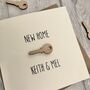 New Home Wooden Key Personalised Card, thumbnail 4 of 4