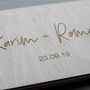 Personalised Wooden Simple Wedding Guestbook, thumbnail 3 of 5