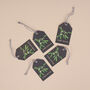 Mistletoe Christmas Gift Tag Pack Of Five, thumbnail 6 of 10