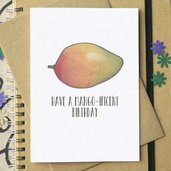 'You're Mango Ificent' Funny Valentine's Card, 2 of 3