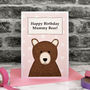 'Bears' Personalised Twin Girl New Baby / Birthday Card, thumbnail 4 of 4