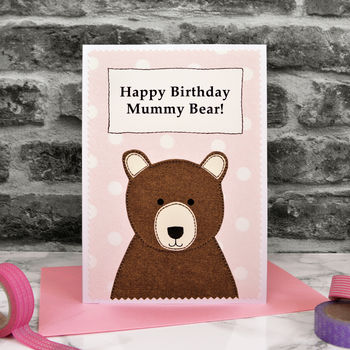 'Bears' Personalised Twin Girl New Baby / Birthday Card, 4 of 4