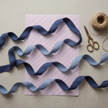 Luxury Striped Gift Wrapping Paper – Blue And Red Design, 2 of 8