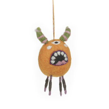 Handmade Felt Murph The Monster Hanging, 2 of 3