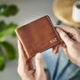 Personalised Luxe Leather Card Wallet, thumbnail 4 of 4