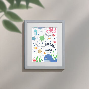 Personalised Under The Sea Children’s Nursery Framed Print, 5 of 10