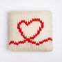 Valentines Cushion Cover Easy Knitting Kit, thumbnail 2 of 9