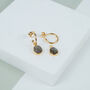 Manhattan Gold Plated And Labradorite Gemstone Earrings, thumbnail 1 of 4