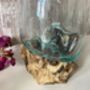 Large Molten Glass Bowl On Driftwood Handmade Pot Pourri Nuts Floating Flower Bowl, thumbnail 4 of 10