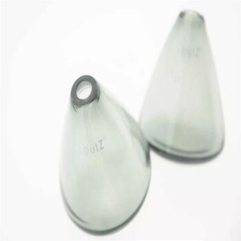 Tumbling Vase H12 D10 Cm Smoke Glass, 5 of 6