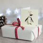 Christmas Penguin Gift Tags, Pack Of Four, thumbnail 1 of 2