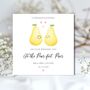 Pun Wedding Day Card, Pear Fect Pair Funny Card, thumbnail 1 of 2