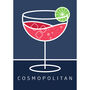 Cosmopolitan Cocktail Drink Art, thumbnail 4 of 4