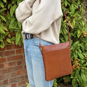 Women's Leather Cross Body, Shoulder Bag, 3 of 6