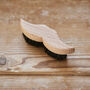 Luxury Beard And Moustache Brush With Horn Inlay, thumbnail 2 of 6