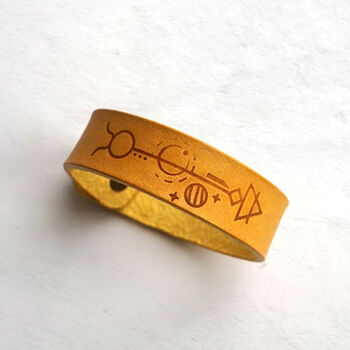 Zodiac Leather Wristband, 2 of 9