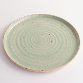 Mint Green Ceramic Dinner Plate Stone, 2 of 6