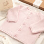 First Birthday Personalised Cardigan And Bobble Hat Set, thumbnail 5 of 12