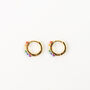 Surya Rainbow Huggie Hoop Earrings, thumbnail 4 of 4