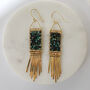 Peace Crystal Chrysocalla Statement Earrings, thumbnail 3 of 8