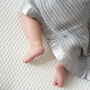 Luxury 100% Organic Large Baby Blanket All Grey, thumbnail 2 of 6