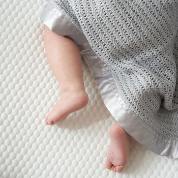 Luxury 100% Organic Large Baby Blanket All Grey, 2 of 6