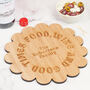 Personalised 'Good Times' Scalloped Serving Board, thumbnail 2 of 3