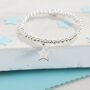 Personalised Sterling Silver Star Charm Ball Bracelet, thumbnail 1 of 4