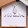 Sterling Silver St Christopher Oval Necklace, thumbnail 4 of 4