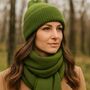 Gift Boxed Wool Blend Scarf And Hat Set, thumbnail 2 of 7