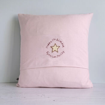 Personalised Star Pocket Cushion Gift For Girls, 4 of 12