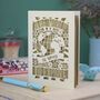 The World Is Yours To Explore Paper Cut Card, thumbnail 3 of 6