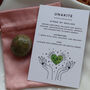 Unakite Crystal Tumblestone Gift With Pouch And Card, thumbnail 2 of 6