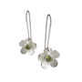 Silver Blossom Birthstone Drop Earrings, thumbnail 1 of 7