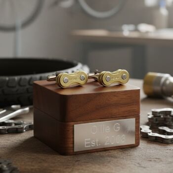 Personalised Bike Chain Cufflinks, 7 of 12