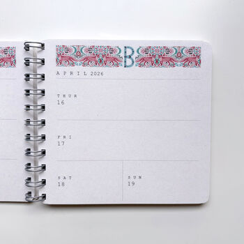 Fox Initial 2025/2026 Diary, 4 of 7