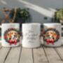 Personalised Beagle Christmas Wreath Dog Mug, thumbnail 2 of 2