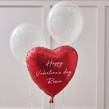 Personalised Valentine's Day Balloon And Chocolate Set Delivered Free On Feb 14th, 2 of 4