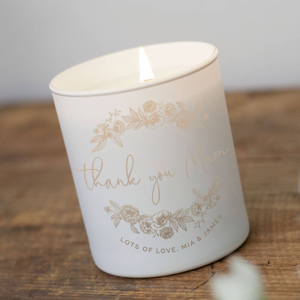 Gift For Mum Personalised Gift Candle By Norma&Dorothy
