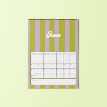 Academic Striped Calendar 24/25, 5 of 5