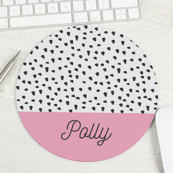 Personalised Dots Mouse Mat Gift, 2 of 2