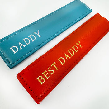 Personalised Vegan Leather Pen Pouch, 2 of 8