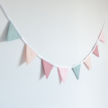 Pink And Sage Girl's Bunting, 3 of 6