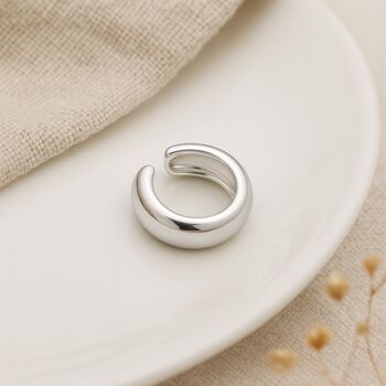 Chunky Sterling Silver Ear Cuff – 10mm, 2 of 5
