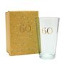 60th Birthday Keepsake Pint Beer Glass Gift, thumbnail 1 of 4