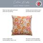 Luxury Super Soft Velvet Cushion Flower Power 1960s, thumbnail 5 of 7