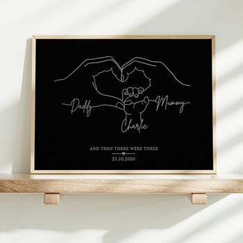 Personalised New Baby Keepsake Print, 9 of 9