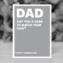Funny Father's Day Card, Grey Card For Grey Hair, thumbnail 2 of 4