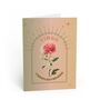 Virgo Zodiac Flower Card, thumbnail 2 of 4