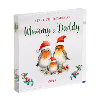 First Christmas As Mummy And Daddy Plaque Gift, 2 of 3